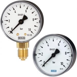 WIKA Models 111.10, 111.12 Bourdon tube pressure gauge, copper alloy