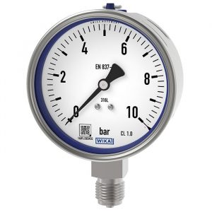 WIKA Models 232.50, 233.50 Bourdon tube pressure gauge, stainless steel For the process industry, standard version, NS 63 [2 ½"], 100 [4"] and 160 [6"]