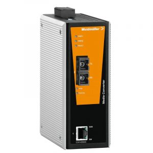 Weidmuller IE-MC-VL-1TX-1SCS Media converter, Fast Ethernet, Number of ports: 1x RJ45, 1 * SC Single-mode, IP30, 0 °C...60 °C  Item No. 1241420000
