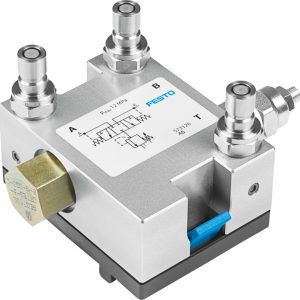 FESTO 572126 Flush valve with pressure relief valve The valve is used to discharge oil in the closed hydraulic circuit. Adjustment hydraulic and pressure relief valve fixed.