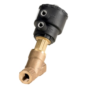 Danfoss Angle-seat ext operated valve, AV210A, G, 3/8, PTFE, Function: NC 042N4400 Body material: Bronze