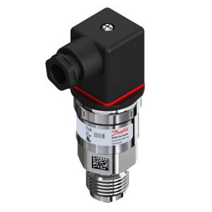 Danfoss   060G0092 Pressure transmitter, AKS 32R, -1 bar - 9 bar, -14.5 psi - 130.5 psi Pressure reference: Sealed gauge, Output signal: Ratio metric, Electrical connection: Angular connector, Pressure connection type: M, Pressure connection size: 16 x 1.5, Specification key: AKS 32R-D636-A1CD21-0)