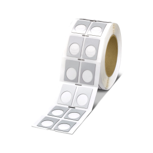 819550 / EMLP 24 (30X12)R Phoenix Contact Plastic label with drill hole, Roll, white, unmarked, can be labeled with: THERMOMARK E.300 (D)/600 (D)