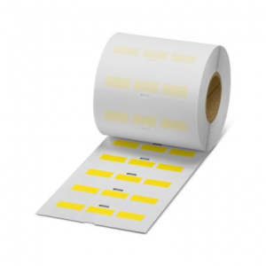 830673 / WML 5 (25X10)R YE Phoenix Contact Wire-wrap label, Roll, yellow, unmarked, can be labeled with: THERMOMARK E.300 (D)/600 (D)