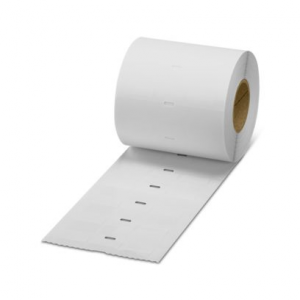 817523 / WML 5 (25x10)R Phoenix Contact Wire-wrap label, Roll, white, unmarked, can be labeled with: THERMOMARK E.300 (D)/600 (D)
