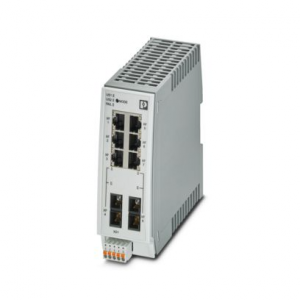 2702331 / FL SWITCH 2206-2FX SM Phoenix Contact Managed Switch 2000 series, 6 RJ45 ports 10/100 Mbps, 2 SC single mode 100 Mbps, degree of protection