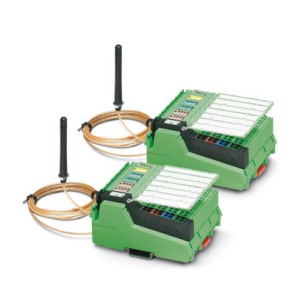 2884208 / ILB BT ADIO MUX-OMNI Phoenix Contact Wireless MUX set, two modules with 16 digital inputs and outputs and 2 analog inputs and outputs