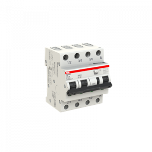 2CSR256040R3254 / DS203NC C25 AC300 ABB current circuit breaker with overcurrent protection (RCBO) in four modules for the protection against short-circuit currents