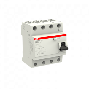 2CSF204002R1250 / FH204 AC-25/0.03 ABB series assures protection to people and installations against fault current to earth