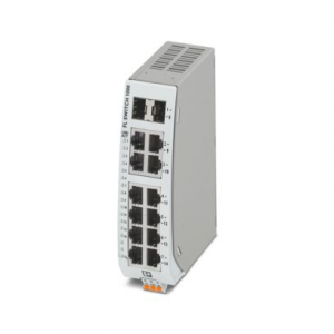 1249598 / FL SWITCH 1012NT-2SFP Phoenix Contact Narrow Ethernet switch, wide temperature range, twelve RJ45 ports with 10/100 Mbps on all ports