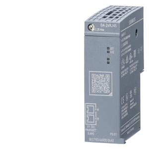 6ES7193-6AR00-0AA0 Siemens SIMATIC ET 200SP, BusAdapter BA 2xRJ45, 2 RJ45 sockets