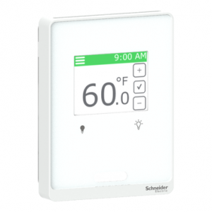 Schneider SXWS SmartX Cover Plate  for Sensor Base  Touchscreen  with 2 Buttons Lighting  Optimum White Cover SXWSC2XSELXW