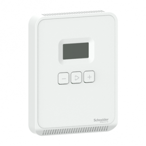 Schneider SXWS SmartX temperature sensor  LCD display setpoint override cover included SXWSATXXXSLX
