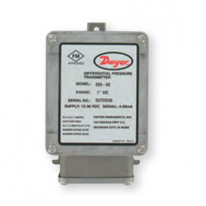 Dwyer Series 608 Intrinsically Safe Differential Pressure Transmitter 608-02