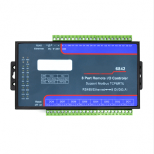 ZLAN6842 8 Channels Ethernet Remote IO support RS485 Ethernet Wifi and P2P communication