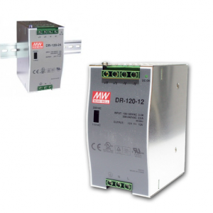 DR-120-12 AC-DC Conv DIN Rail 1 O/P 120W 10A 12V
