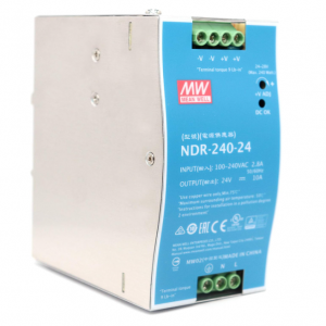 NDR-240-24 240W 24VDC 10A AC/DC Industrial DIN Rail Power Supply Single