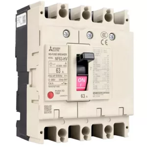 MITSUBISHI ELECTRIC H-Series Fixed Type Compact Switches 4 Pole NF63-HV 4P 10A