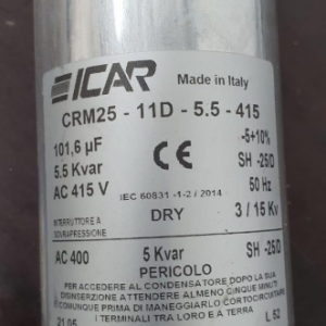 CRM25-11-5.5-415 Capacitor 5.5 KVAR ICAR GHAS