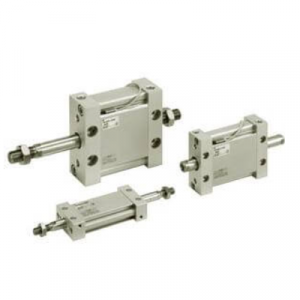 SMC M(D)UW Plate Cylinder Double Acting Double Rod w/Auto Switch Mounting Groove
