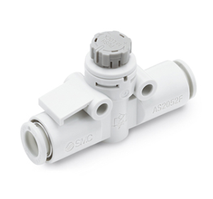 SMC AS***2F-A Speed Controller One-touch Fitting In-line Push Lock