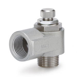 SMC AS*2,4*0 Speed Controller Standard Metal Body Elbow Style