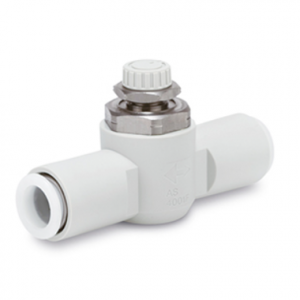 SMC AS*1FG Speed Controller In-line One-touch Fitting Stainless Steel