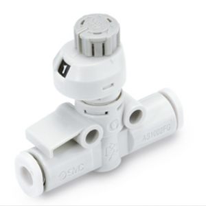 SMC AS*2FSG Speed Controller with Indicator Stainless Steel In-line Type