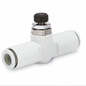 SMC AS-FM Speed Controller Low Speed One-touch In-line Resin Body