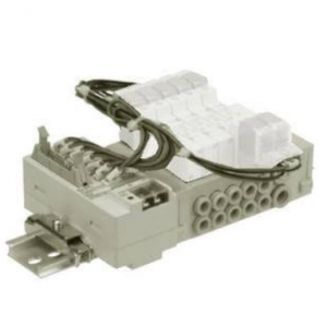 SMC SS5Y3-45-*A 3000 Series Stacking Manifold DIN Rail Mount Connector Box
