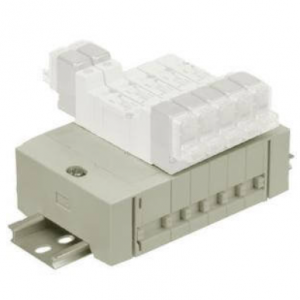SMC SS5Y3-45 3000 Series Stacking Manifold DIN Rail Mount Individual Wiring
