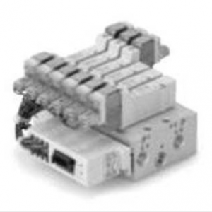 SMC SS5Y3-42SA 3000 Series Base Mounted Manifold Serial Transmission System Integrated