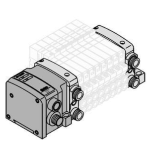 SMC VV5QC11-S 1000 Series Base Mounted Manifold Plug-in Decentralized Wiring SI Unit (EX500)