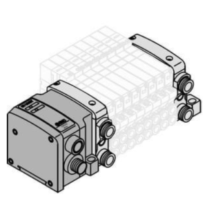 SMC VV5QC21-S 2000 Series Base Mounted Manifold Plug-in Decentralized Wiring SI Unit (EX500)
